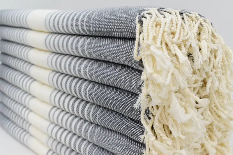 60x38 Cotton Striped Towel, Boyfriend Christmas Gift, Bachelor Bachelorette Party Favors, Best Beach Towel, Turkish Towel Bulk, Sand-resistant towel - 5