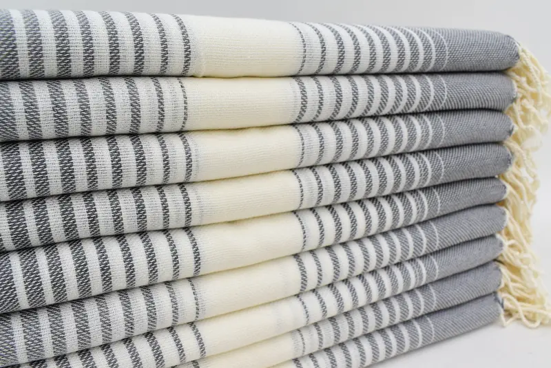 60x38 Cotton Striped Towel, Boyfriend Christmas Gift, Bachelor Bachelorette Party Favors, Best Beach Towel, Turkish Towel Bulk, Sand-resistant towel - 4