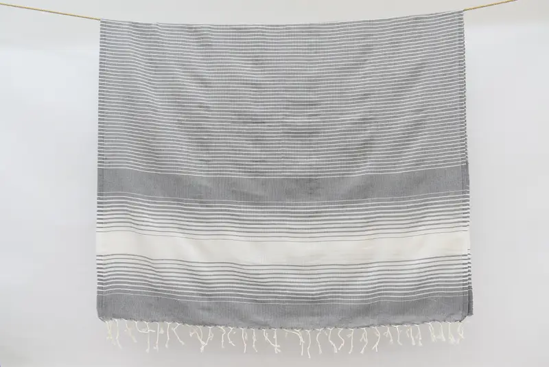 60x38 Cotton Striped Towel, Boyfriend Christmas Gift, Bachelor Bachelorette Party Favors, Best Beach Towel, Turkish Towel Bulk, Sand-resistant towel - 7