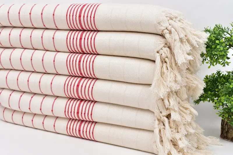 Employee Gifts, Turkish Beach Towel Personalized, 70x40 Cotton Striped Towel, Bachelorette Party Decorations, Turkish bath towel, Custom Beach Towel - 3