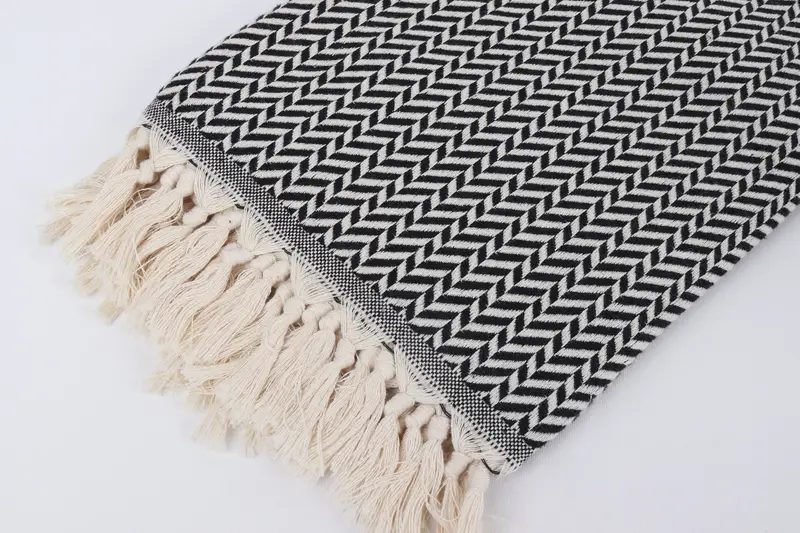 Gym Towel, Handmade Gift, Soft towel, Beach towel, Gift For Coworker, 70x40 Cotton Chevron Towel, Lightweight quick-dry peshtemal towel for travel - 7