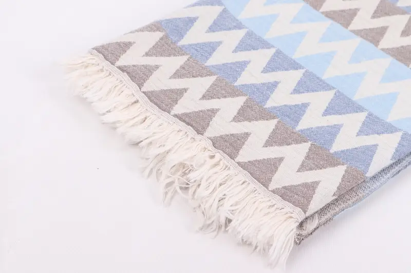 Luxury towel, Bachelorette Party Favor, Wedding Towel, Peshtemal Towel, 70x40 Cotton Zigzag Design Towel, Monogrammed Beach Towel, Absorbent towel - 8