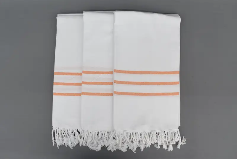 Gift For Him, Travel Towel, Bachelorette Party Gift, Embroidery Towel, Lightweight Turkish towel, Welcome Wedding Gift, 70x40 Cotton Striped Towel - 6