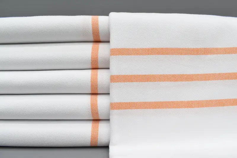 Gift For Him, Travel Towel, Bachelorette Party Gift, Embroidery Towel, Lightweight Turkish towel, Welcome Wedding Gift, 70x40 Cotton Striped Towel - 1