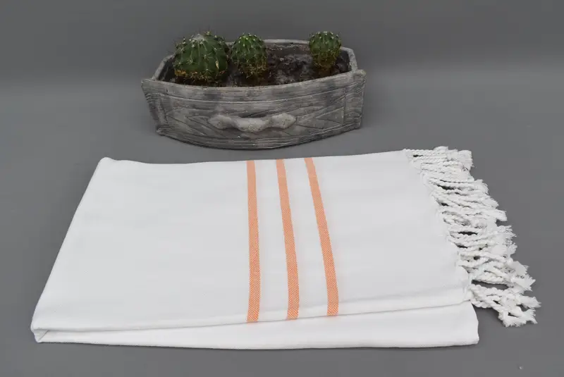 Gift For Him, Travel Towel, Bachelorette Party Gift, Embroidery Towel, Lightweight Turkish towel, Welcome Wedding Gift, 70x40 Cotton Striped Towel - 3