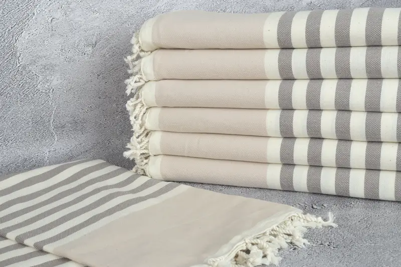 Gift For Him, 70x40 Cotton Striped Towel, Bridesmaid Gift Towel, Spa Towel, Handmade Gift, Personalized Turkish Beach Towel, Beach Towel Bulk - 2