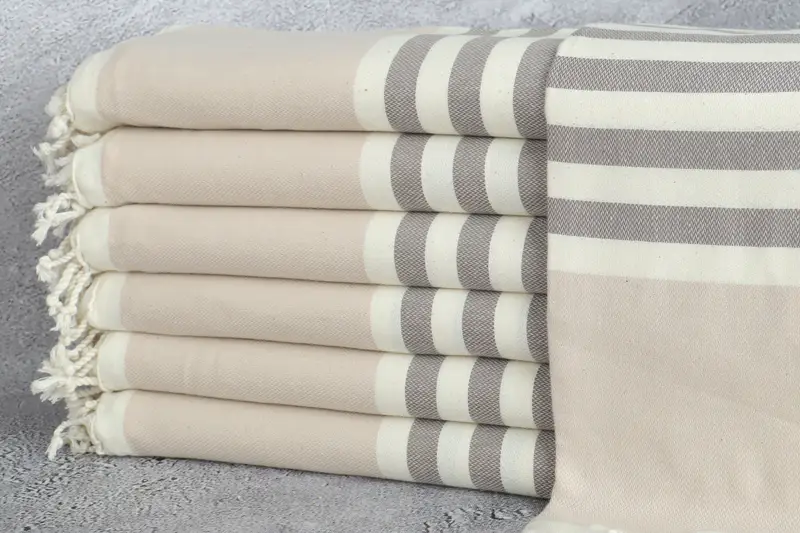 Gift For Him, 70x40 Cotton Striped Towel, Bridesmaid Gift Towel, Spa Towel, Handmade Gift, Personalized Turkish Beach Towel, Beach Towel Bulk - 1