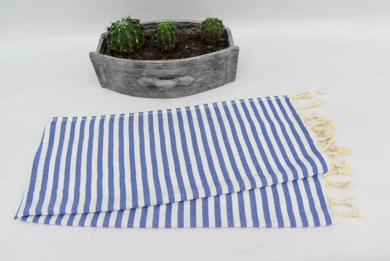 Favor de la boda en la playa, regalos personalizados, regalos de dama de honor, regalo de dama de honor, poca de cocina de monograma, toalla de mano de monograma, toalla a rayas de algodón 40x18 - 8