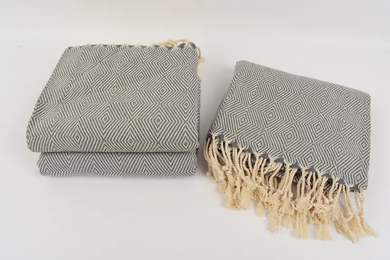 Bath towel, 74x40 Cotton Diamond Towel, Custom Beach Towel, Home Decor Gifts, Family Gift, Beach Size Towel, Bachelorette Beach Towel, Organic Towel - 7