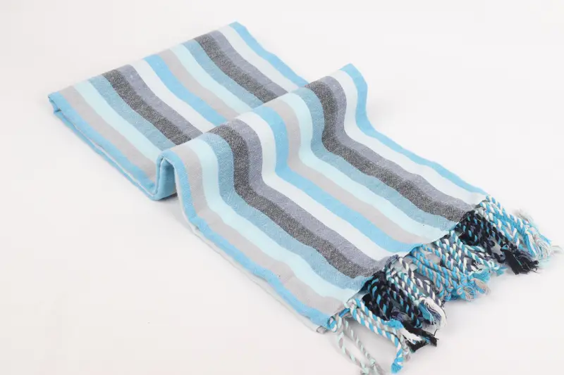 Custom Towel, Travel Towel, Bridesmaid Gifts, Monogram Turkish Towel, 70x36 Cotton Striped Towel, Boyfriend Christmas Gift, Custom Wedding Towel - 6