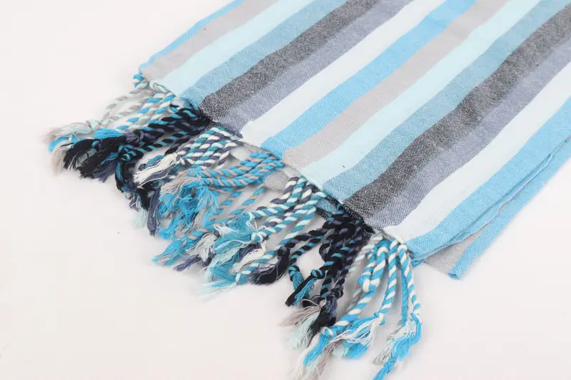 Custom Towel, Travel Towel, Bridesmaid Gifts, Monogram Turkish Towel, 70x36 Cotton Striped Towel, Boyfriend Christmas Gift, Custom Wedding Towel - 7