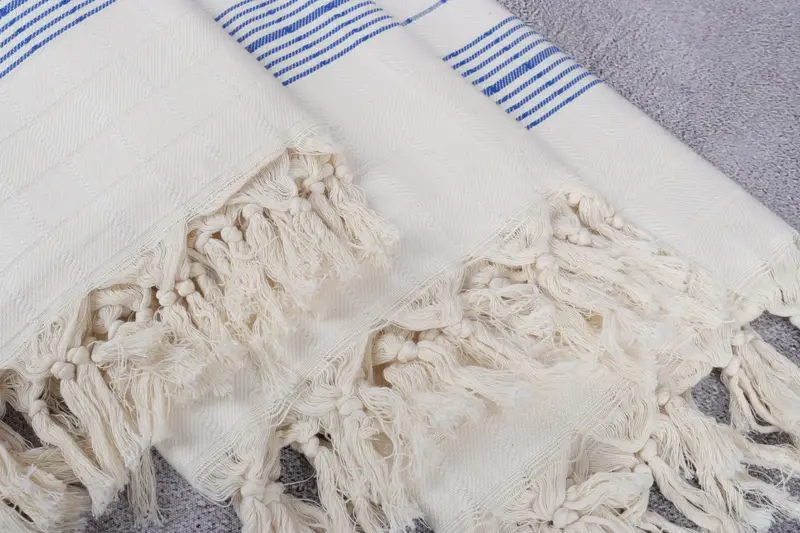 Best Friend Gift, Gift For Best Friend, Gym Towel, Custom Towel Beach, Bachelor Bachelorette Party Favors, Luxury towel, 70x40 Cotton Striped Towel - 5