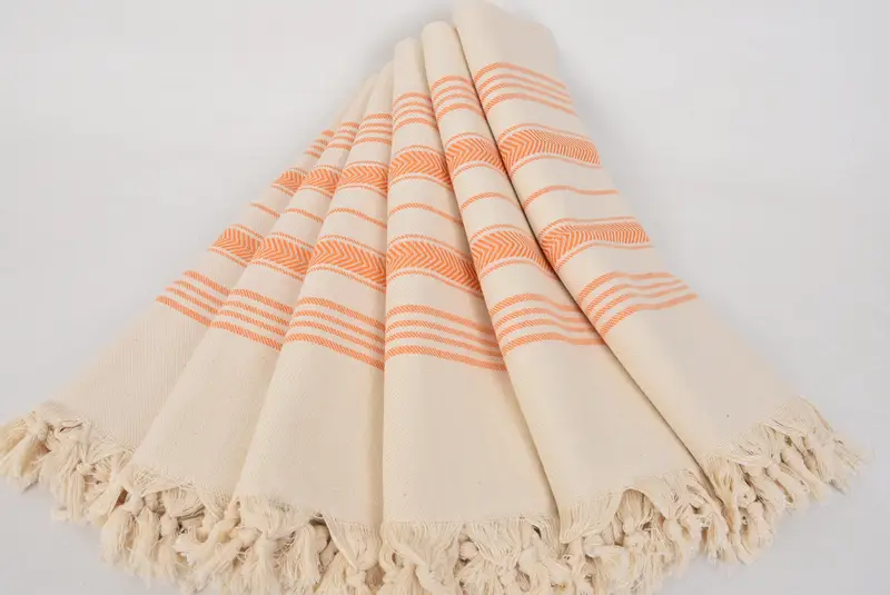 Organic Turkish towel, Quick-Dry Beach Towel, 70x40 Cotton Striped Towel, Engagement Gift, Bridal Shower Gift, Turkish Towel Monogram, Summer Towel - 4