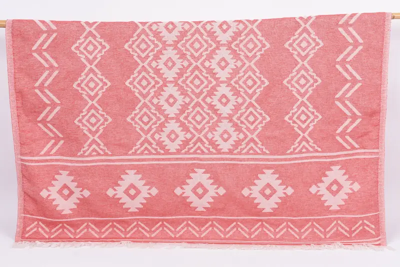 Gift For The Home Decor, Personalized Bridesmaid Gift, Lightweight towel, Spa Gift, 74x40 Cotton Geometric Towel, Bachelorette Party Decorations