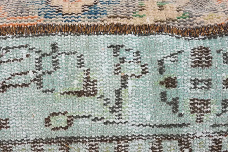Ethnical Kilim Rug Pillow, Pillow for Couch, Cushion Cover, Turkish Bench Cushion Case, Boho Pillow, 16x48 Green Pillow, Authentic Pillow Cover - 3