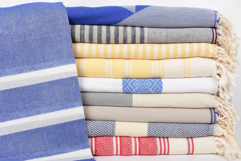 70x40 Cotton Set of 10 Towel, Personalized Gifts, Organic cotton peshtemal for spa and beach, Cotton towel, Christmas Favors, Personalized Gift - 1