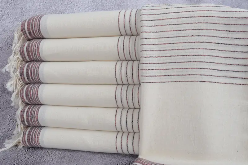 Guest Towel, 68x36 Cotton Striped Towel, Bridesmaid Gift Towel, Valentines Day Gift For Her, Custom Gift, Bridal Shower Gifts, Organic Turkish towel - 1