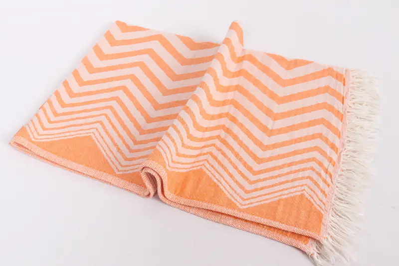Holiday Towel, Personalized Gift, Gift For Bride, Kitchen Towel, Wedding Gift, Gift For Her, 40x24 Cotton Zigzag Design Towel, Bridal Shower Gift - 6