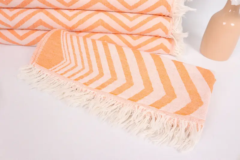 Holiday Towel, Personalized Gift, Gift For Bride, Kitchen Towel, Wedding Gift, Gift For Her, 40x24 Cotton Zigzag Design Towel, Bridal Shower Gift - 4