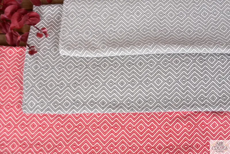Luxury Turkish beach towel with fringe, Quick-dry towel, Wedding Shower Gift, 70x38 Cotton Diamond Towel, Bridal Shower Favors, Hammam towel - 5