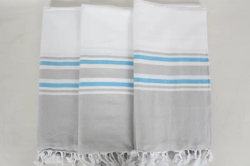 70x40 Cotton Striped Towel, Bachelorette Party Favors Beach, Turkish beach towel with fringe, Fouta towel, Beach Towel Gift, Turkish bath towel - 3