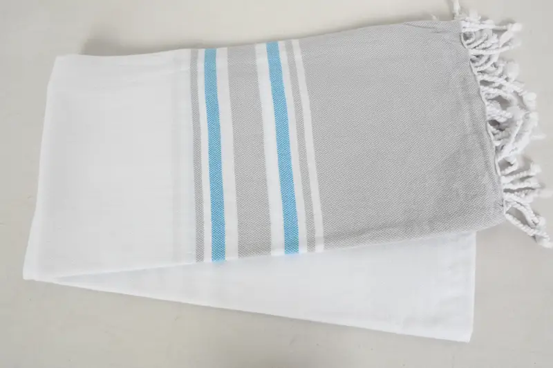 70x40 Cotton Striped Towel, Bachelorette Party Favors Beach, Turkish beach towel with fringe, Fouta towel, Beach Towel Gift, Turkish bath towel - 7
