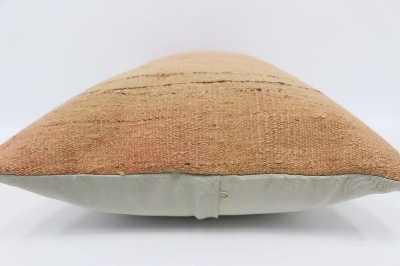 Sofa Bolster Cushion Cover, Art Deco Pillow Sham, Vintage Pillow, Handmade Kilim Cushion, 16x24 Bronze Pillow Sham, Pillow Case, Boho Pillow - 5