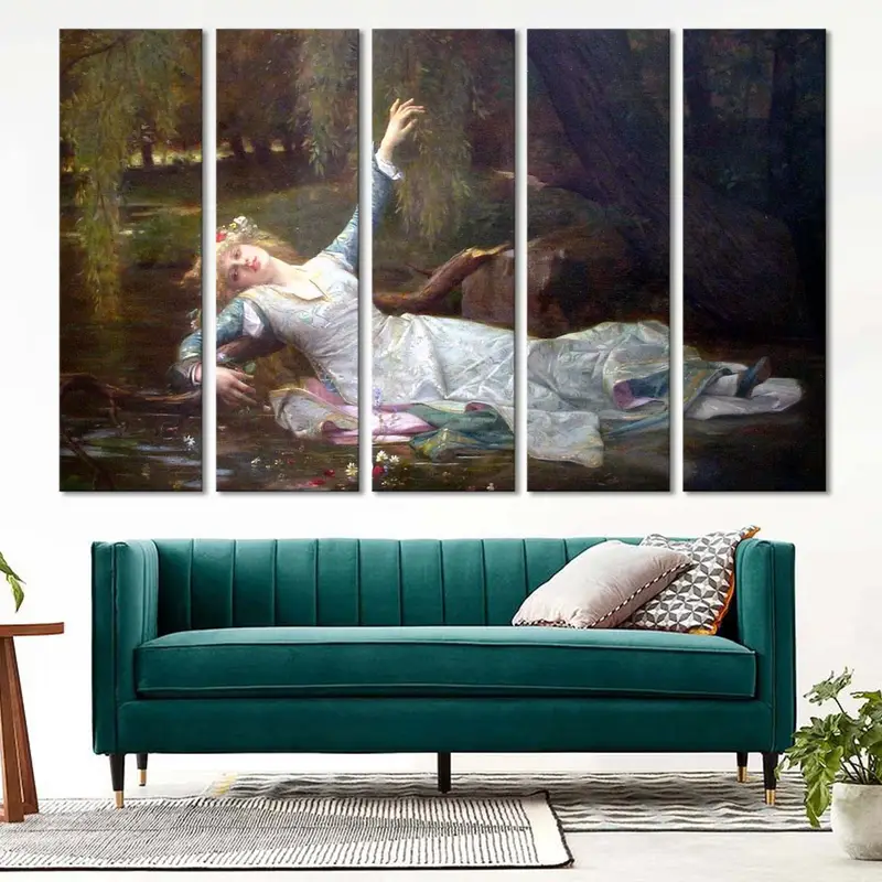 Ophelia Wall Art, Cabanel Art, Woman Decor Art, Woman in Water, Alexandre Cabanel Art, Large Wall Decor, Dead Woman Art, Vintage Poster Art - 9