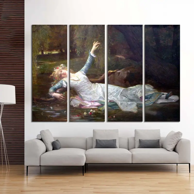 Ophelia Wall Art, Cabanel Art, Woman Decor Art, Woman in Water, Alexandre Cabanel Art, Large Wall Decor, Dead Woman Art, Vintage Poster Art - 8