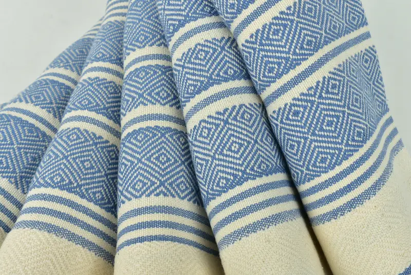 Boyfriend Christmas Gift, Beach Towel Monogram, 70x40 Cotton Diamond Towel, Absorbent Turkish towel, Beach Towel Gift, Personalized Gift - 5