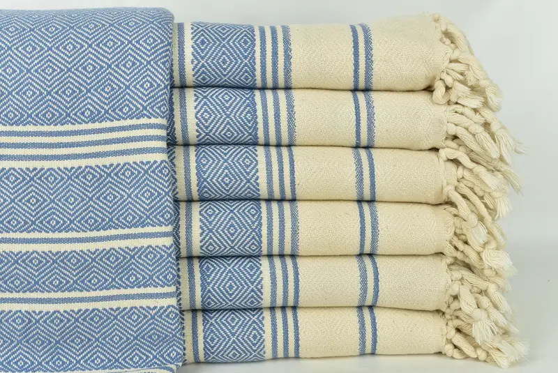 Boyfriend Christmas Gift, Beach Towel Monogram, 70x40 Cotton Diamond Towel, Absorbent Turkish towel, Beach Towel Gift, Personalized Gift - 1
