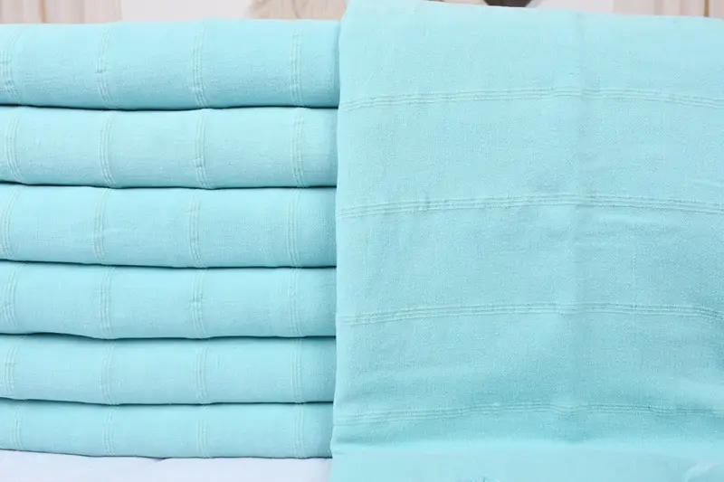 Wedding Hand Made Gift, Monogram Blanket, Christmas Tablecloth, Decorative Blanket, Custom Blanket, Best Friend Gift, 92x70 Cotton Stonewashed Towel - 3
