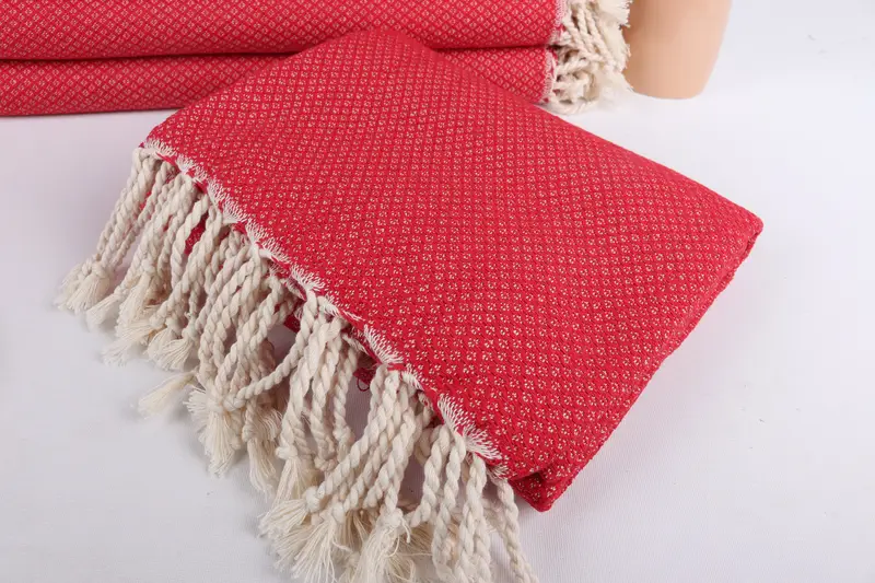 Extra large Turkish bath towel, 64x38 Cotton Geometric Towel, Housewarming Gift, Travel towel, Holiday Towel, Custom Wedding Gift, Gift For Coworker - 5