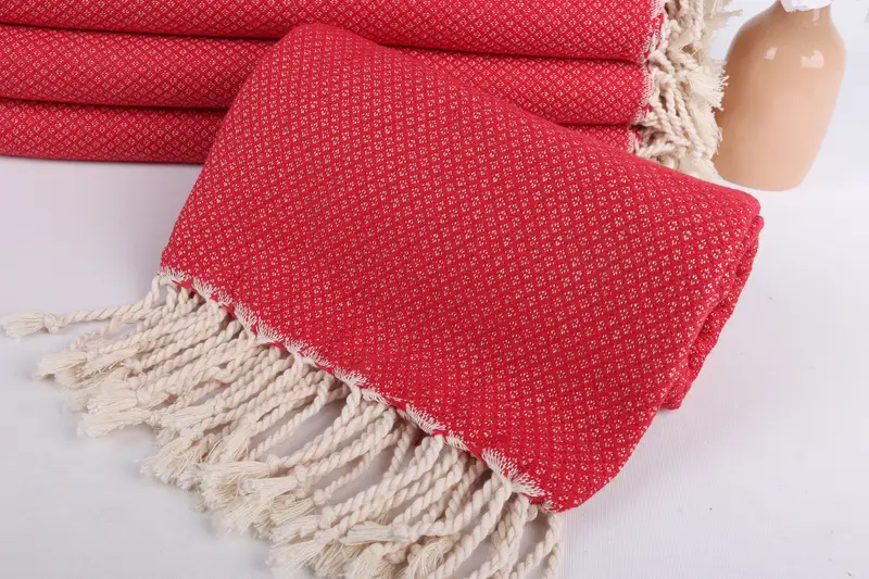 Extra large Turkish bath towel, 64x38 Cotton Geometric Towel, Housewarming Gift, Travel towel, Holiday Towel, Custom Wedding Gift, Gift For Coworker - 4
