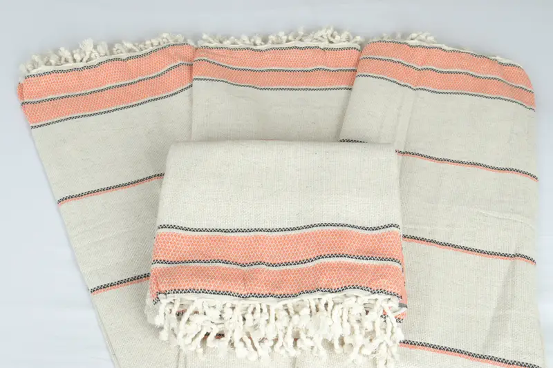 Bridal Shower Favor, Bridesmaid Gifts, Custom Shower Curtain, Turkish Blanket Queen, Custom Blanket, Personalized Gifts, 104x96 Cotton Striped Towel - 5