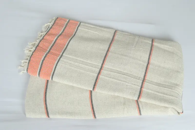 Bridal Shower Favor, Bridesmaid Gifts, Custom Shower Curtain, Turkish Blanket Queen, Custom Blanket, Personalized Gifts, 104x96 Cotton Striped Towel - 6