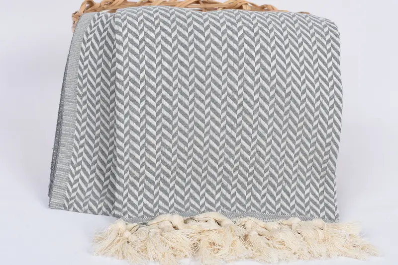 Bridesmaid Gifts, Bachelor Bachelorette Party Favors, Turkish bath towel, Gift For Bride, 70x40 Cotton Chevron Towel, Girl Trip Party Favor - 5
