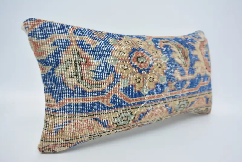 Pillow Sham, Pillow for Couch, Bolster Cushion, Boho Pillow Sham Cover, 12x24 Blue Pillow Cover, Designer Throw Pillow Cover, Gift Pillow - 3