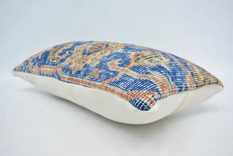 Pillow Sham, Pillow for Couch, Bolster Cushion, Boho Pillow Sham Cover, 12x24 Blue Pillow Cover, Designer Throw Pillow Cover, Gift Pillow - 6