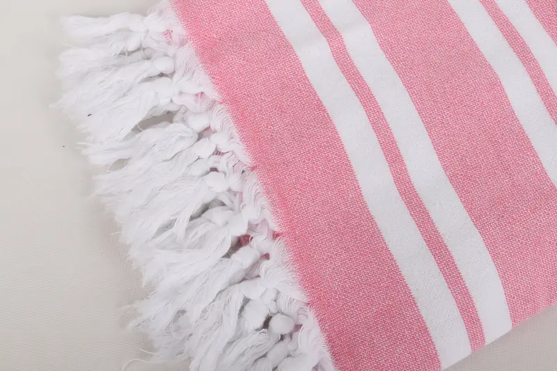 Embroidered Beach Towel, Beach Towel Bulk, 68x36 Cotton Striped Terry Towel, Christmas Favors, Handmade Gift, Quick-dry towel, Decorative Towel - 7