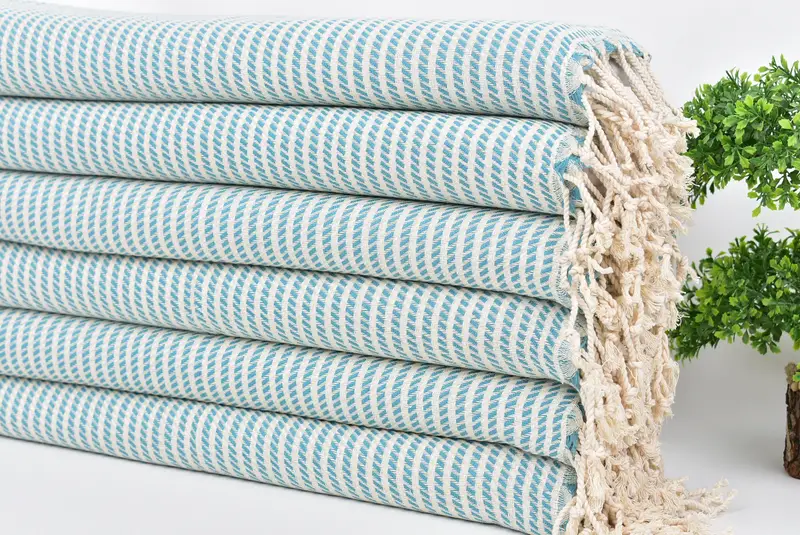 Toalla de verano, toalla de mano personalizada, toalla de mano turca, regalo de boda para novia, poca de cocina turca, favores de ducha de novia, toalla de lunares de algodón 40x20 - 3