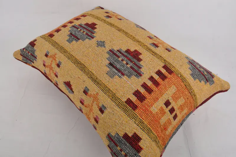 Gift Pillow, Cushion Case, Home Decor Pillow, Art Deco Pillow Sham, Turkish Pillow, 20x28 Red Pillow Sham, Ottoman Pillow, Bench Cushion - 7