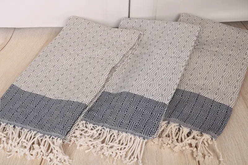 Hammam Towel USA, Wedding Gifts Towel, Custom Gift, 70x40 Cotton Diamond Towel, Beach Size Towel, Valentines Day Gift, Bridal Shower Favors - 6