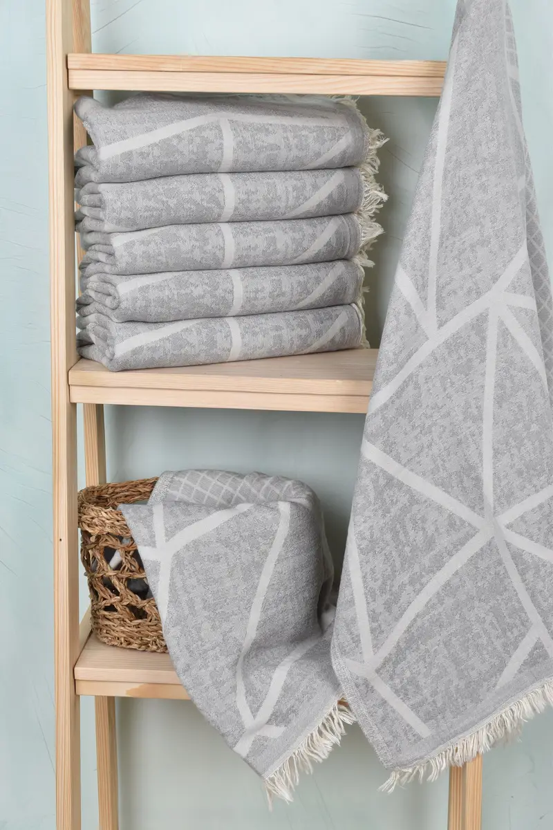 Peshtemal Towel, Sand-resistant towel, Bachelor Party Favors, Bridal Party Gifts, Beach Towel Gift, Spa Towel, 70x40 Cotton Asymmetric Design Towel - 4