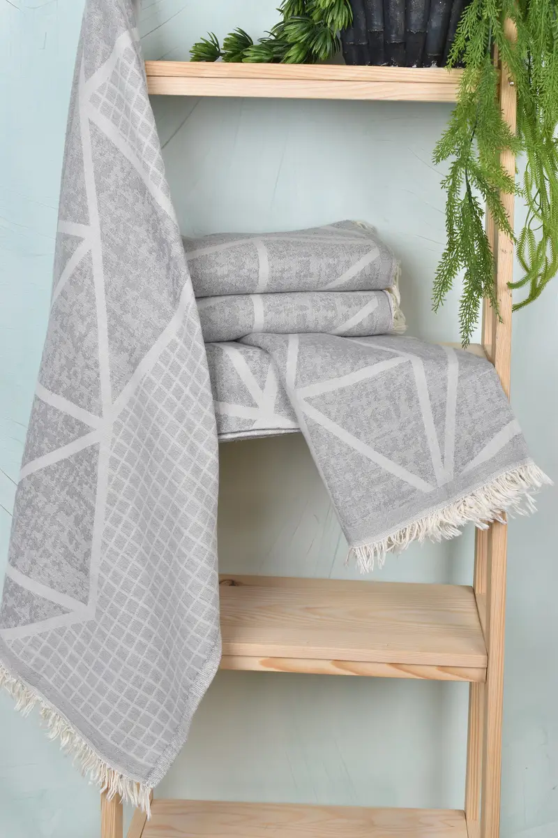 Peshtemal Towel, Sand-resistant towel, Bachelor Party Favors, Bridal Party Gifts, Beach Towel Gift, Spa Towel, 70x40 Cotton Asymmetric Design Towel - 7