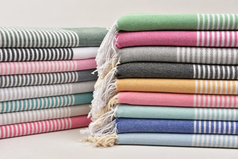 Housewarming Gift, Soft towel, Bridal Shower Gifts, Bachelorette Towel, Spa Towel, 70x40 Cotton Striped Towel, Gift For Him, Luxury Beach Towel - 1