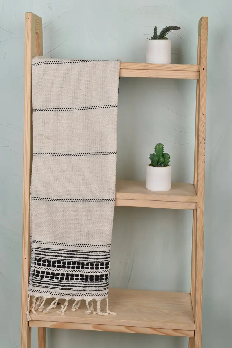Towel With Name, Gift For Her, Custom Wedding Gifts, Custom Tea Towel, Bridesmaid Gifts, 40x20 Linen Striped Towel, Turkish Tea Towel, Wedding Gift - 8