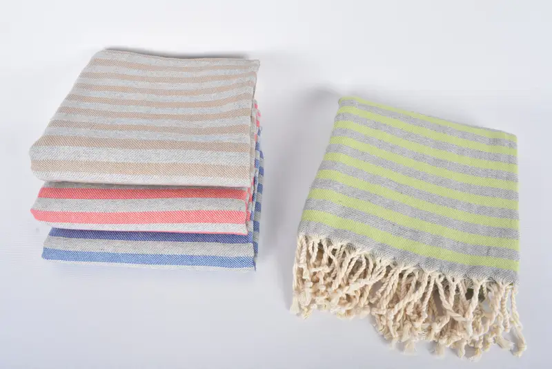 Bachelor Bachelorette Party Favors, Turkish Bath Towel Set, Lightweight towel, Large Turkish Towel, 70x36 Cotton Striped Towel, Handmade Gift - 8