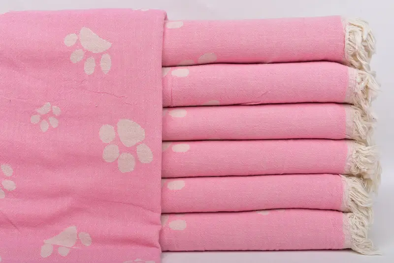 Hammam towel, 70x36 Cotton Paw Design Towel, Personalized Bridesmaid Beach Towel, Bridesmaid Favors, Lightweight towel, Personalized Bridesmaid Gift - 2