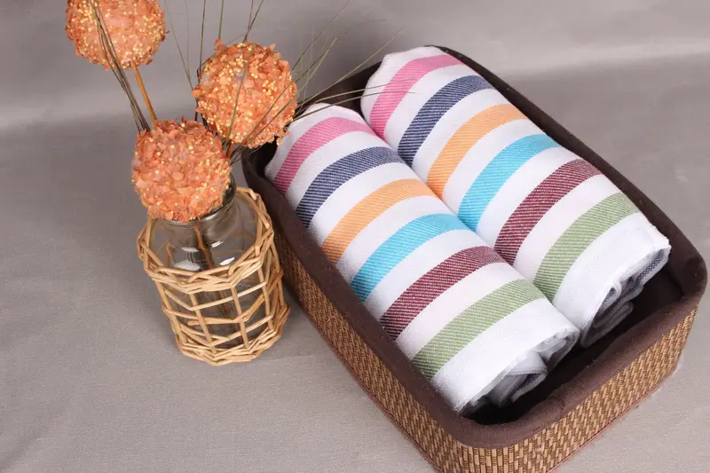 70x40 Cotton Striped Towel, Towel With Name, Wedding Day Gift For Bride, Bachelorette Party Decorations, Personalized Bridesmaid Gift, Gift For Him - 4